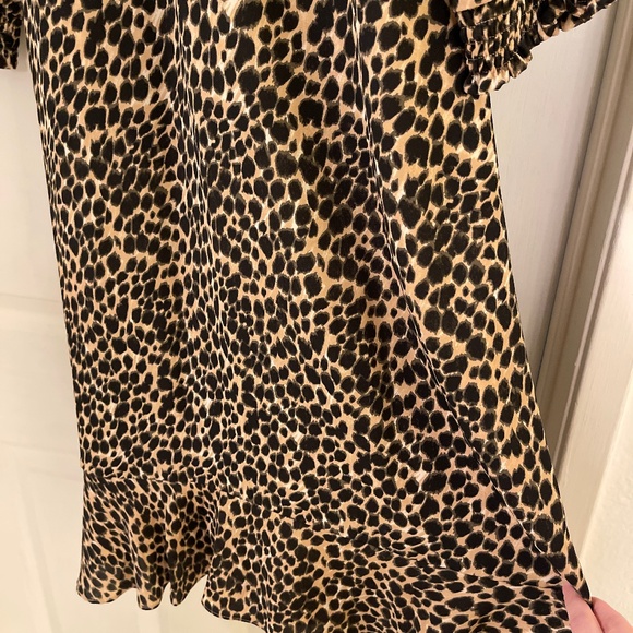 J. Crew Factory Ruffleneck Leopard Dress - Picture 4 of 14